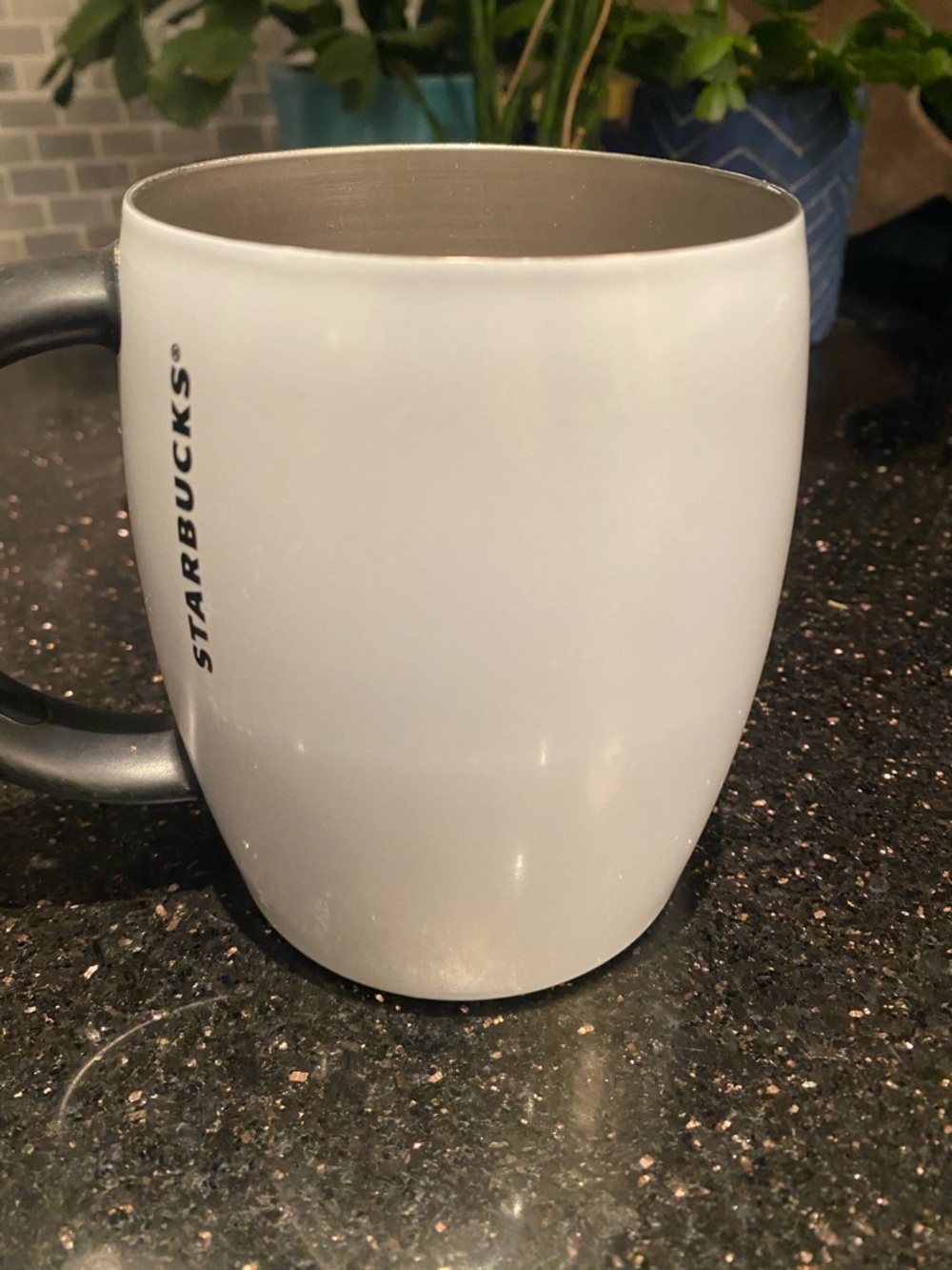Starbucks Stainless Steel White Mug 14oz - Picture 2 of 9